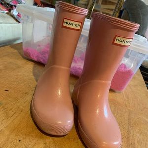Light Pink Glitter Hunter Boots